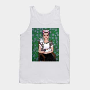 Frida cat lover Tank Top